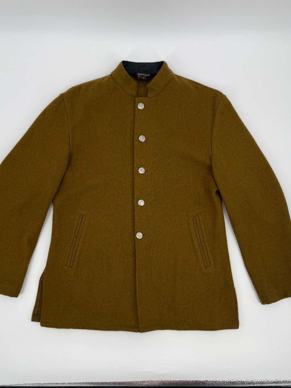 Vintage 1960s Towncraft Penneys Wool Jacket Gold Mustard Union Made Men M